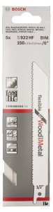 Bosch S 922 HF Flexible for Wood and Metal 5'li