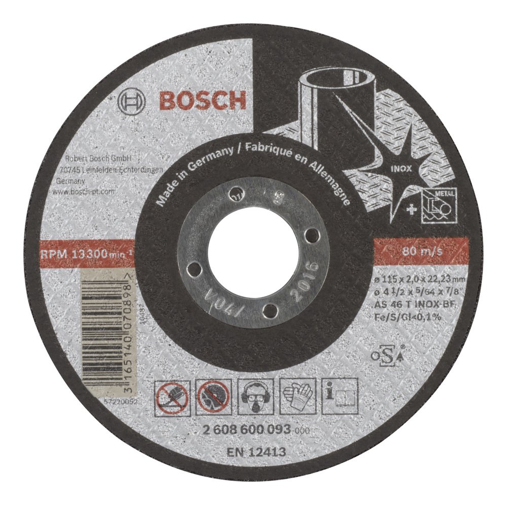 Bosch 125*2,0 mm Expert for Inox Düz
