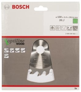 Bosch Optiline Wood 130*20/16 mm 20 Diş
