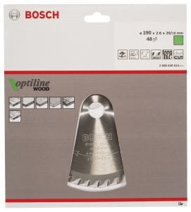 Bosch Optiline Wood 190*20/16 mm 48 Diş