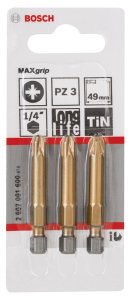 Bosch MaxGrip PZ 3*49 mm 3'lü